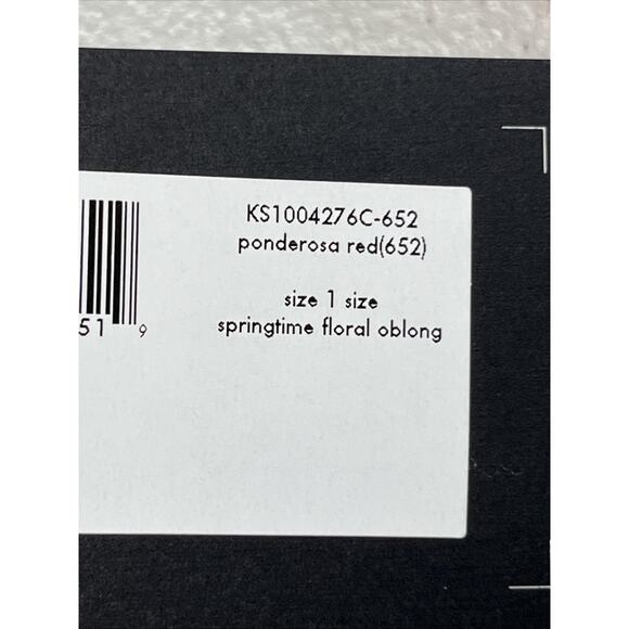 Kate Spade New York Springtime Floral Oblong Scarf Ponderosa Red OS Colorful - Picture 4 of 6